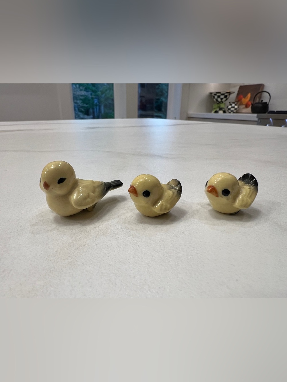 Hagen Renaker vintage Yellow Bird Figurines - Set of 3